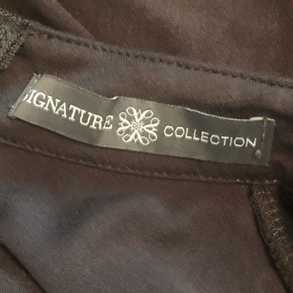 Sleepless olive green dress w/ gold zipper (back) - Picture 4 of 5